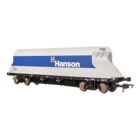 Dapol 4F-081-004 OO Gauge PDS JHA Bogie Hopper End Hanson Blue And Grey 17922