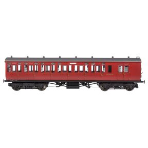 Dapol 4P-020-502 OO Gauge GWR Toplight Brake Third Coach BR Maroon 3758