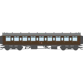 Dapol 4P-021-401 OO Gauge GW Toplight Corridor Third Class Coach 1940 GW Brown Twin Cities 3943