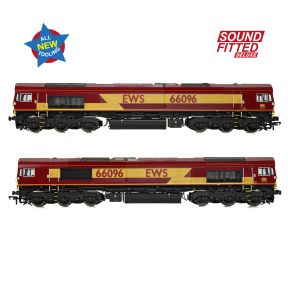 Bachmann 50-000ASFX OO Gauge Class 66/0 66096 EWS DCC Sound Fitted Deluxe