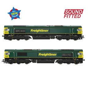 Bachmann 50-001SF OO Gauge Class 66/5 66515 Freightliner Green DCC Sound Fitted