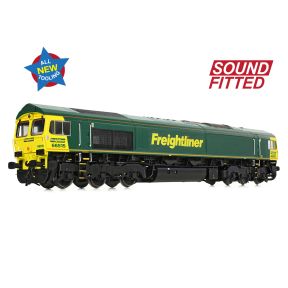 Bachmann 50-001SF OO Gauge Class 66/5 66515 Freightliner Green DCC Sound Fitted