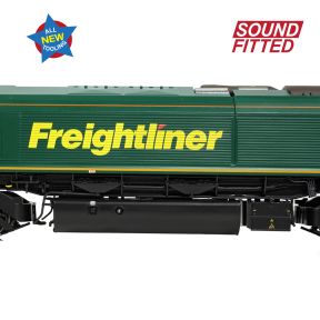 Bachmann 50-001SF OO Gauge Class 66/5 66515 Freightliner Green DCC Sound Fitted