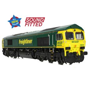 Bachmann 50-001SF OO Gauge Class 66/5 66515 Freightliner Green DCC Sound Fitted