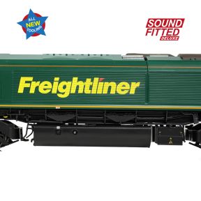 Bachmann 50-001SFX OO Gauge Class 66/5 66515 Freightliner Green DCC Sound Fitted Deluxe