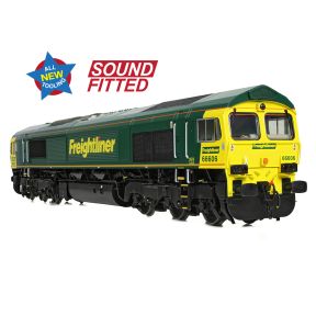 Bachmann 50-002SF OO Gauge Class 66/6 66606 Freightliner Green DCC Sound Fitted