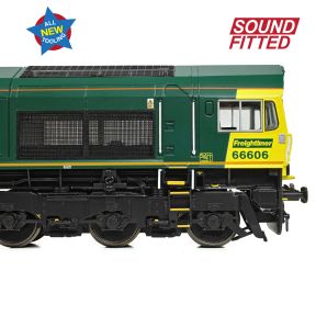 Bachmann 50-002SF OO Gauge Class 66/6 66606 Freightliner Green DCC Sound Fitted