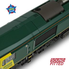 Bachmann 50-002SF OO Gauge Class 66/6 66606 Freightliner Green DCC Sound Fitted