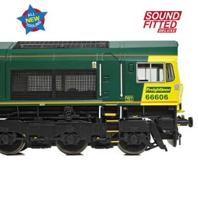 Bachmann 50-002SFX OO Gauge Class 66/6 66606 Freightliner Green DCC Sound Fitted Deluxe