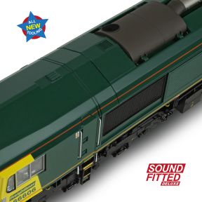 Bachmann 50-002SFX OO Gauge Class 66/6 66606 Freightliner Green DCC Sound Fitted Deluxe