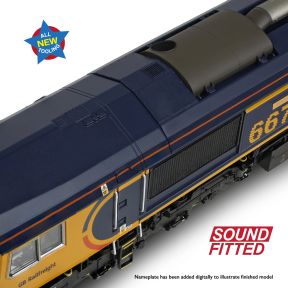 Bachmann 50-003ASF OO Gauge Class 66/7 66777 'Annette' GBRf Europorte DCC Sound Fitted