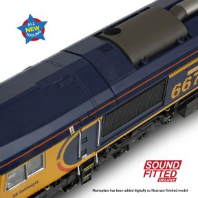 Bachmann 50-003ASFX OO Gauge Class 66/7 66777 'Annette' GBRf Europorte DCC Sound Fitted Deluxe
