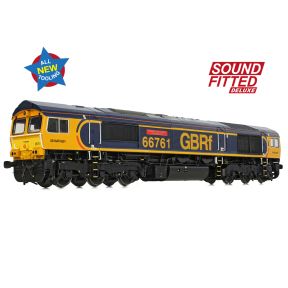 Bachmann 50-003SFX OO Gauge Class 66/7 66761 'Wensleydale Railway Association' GBRf Europorte DCC Sound Fitted Deluxe