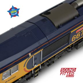 Bachmann 50-003SFX OO Gauge Class 66/7 66761 'Wensleydale Railway Association' GBRf Europorte DCC Sound Fitted Deluxe
