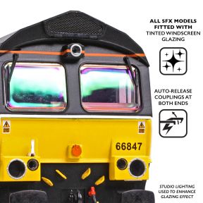 Bachmann 50-003SFX OO Gauge Class 66/7 66761 'Wensleydale Railway Association' GBRf Europorte DCC Sound Fitted Deluxe