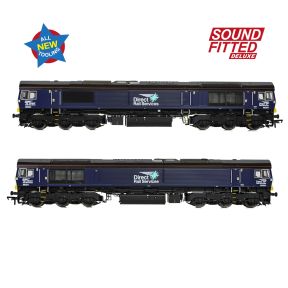 Bachmann 50-009SFX OO Gauge Class 66/3 66304 DRS Compass Small Logo DCC Sound Fitted Deluxe