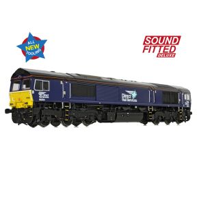 Bachmann 50-009SFX OO Gauge Class 66/3 66304 DRS Compass Small Logo DCC Sound Fitted Deluxe