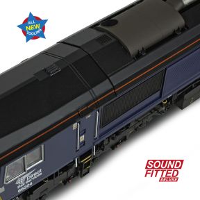 Bachmann 50-009SFX OO Gauge Class 66/3 66304 DRS Compass Small Logo DCC Sound Fitted Deluxe