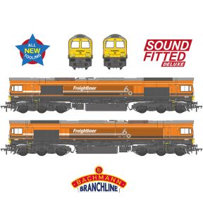 Bachmann 50-011SFX OO Gauge Class 66/5 66501 'Freightliner 60 1965-2025' Freightliner Orange DCC Sound Fitted Deluxe