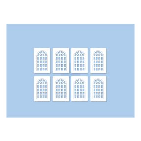 Ratio 523 OO Gauge Industrial Windows Plastic Kit
