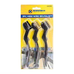 Marksman 64096C Pack Of 3 7 Inch Mini Wire Brushes