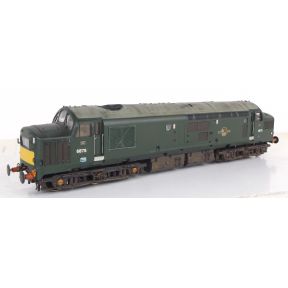 Bachmann OO Gauge Class 37 6875 BR Green Small Yellow Panels Weathered DCC Sound Fitted
