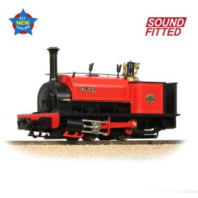 Bachmann 71-025SF NG7 Quarry Hunslet 0-4-0ST 'Alice' Dinorwic Quarry Red DCC Sound Fitted