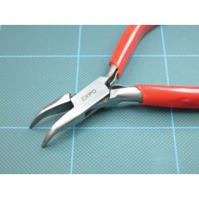Expo Tools 75565 Curved Nose Pliers with Plain Jaws