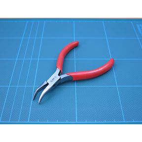 Expo Tools 75601 Mini Bent Nose Pliers with Plain Jaws