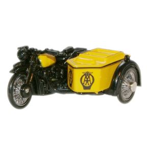 Oxford Diecast 76BSA001 OO Gauge BSA Motorcycle and Sidecar AA
