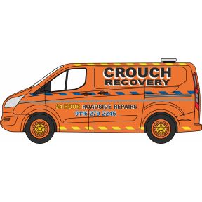 Oxford Diecast 76CUS010 OO Gauge Ford Transit Custom Crouch Recovery