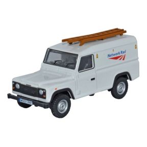 Oxford Diecast 76DEF008 OO Gauge Land Rover Defender Network Rail