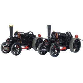 Oxford Diecast 76FBB006 OO Gauge Fowler BB1 Ploughing Engine x 2 Master & Mistress