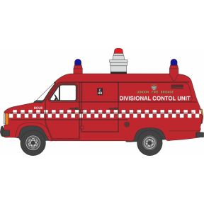 Oxford Diecast 76FT2003 OO Gauge Ford Transit MK2 London Fire Brigade DCU