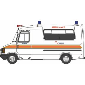 Oxford Diecast 76HAN001 OO Gauge Bedford CF Hanlon Ambulance Merseyside Ambulance Service
