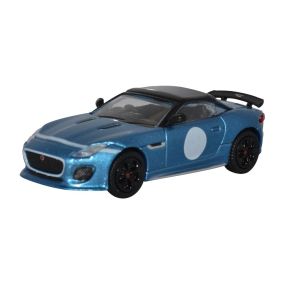 Oxford Diecast 76JFT002 OO Gauge Jaguar F Type Project 7 Ultra Blue