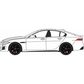 Oxford Diecast 76JXE004 OO Gauge Jaguar XE Fuji White
