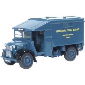 Oxford Diecast 76K2003 OO Gauge Austin K2 Ambulance National Coal Board