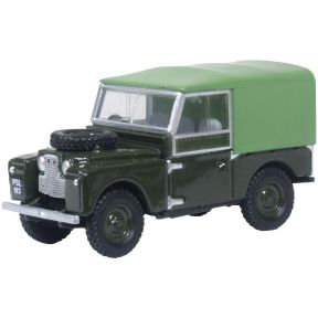 Oxford Diecast 76LAN188024 OO Gauge Land Rover Series I 88 Canvas Bronze Green (Plimsoll)