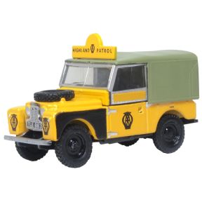 Oxford Diecast 76LAN188025 OO Gauge Land Rover Series I Canvas AA Highland Patrol