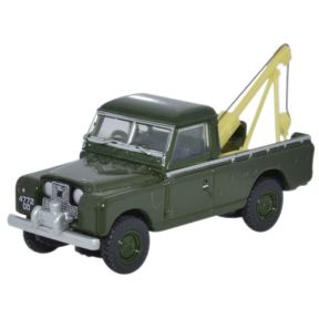 Oxford Diecast 76LAN2009 OO Gauge Land Rover Series II Tow Truck Bronze Green