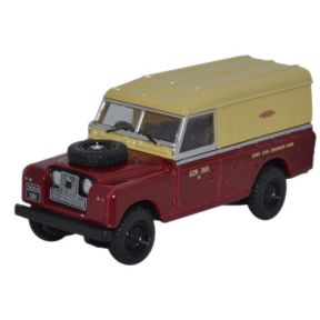 Oxford Diecast 76LAN2014 OO Gauge Land Rover Series II Hard Back British Railways