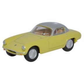 Oxford Diecast 76LTE003 OO Gauge Lotus Elite Sunburst Yellow & Silver