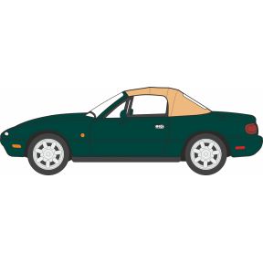 Oxford Diecast 76MAZ002 OO Gauge Mazda MX5 MK1 Soft Top British Racing Green