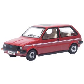 Oxford Diecast 76MET001 OO Gauge Austin Mini Metro Vermillion (Princess Diana)