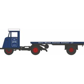 Oxford Diecast 76MH021 OO Gauge Scammell Mechanical Horse Flatbed Hays Wharf Cartage Co. Ltd.