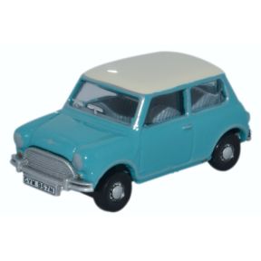 Oxford Diecast 76MN008 OO Gauge Mini Surf Blue And Old English White