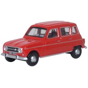 Oxford Diecast 76RN002 OO Gauge Renault 4 Red