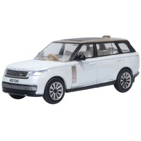 Oxford Diecast 76RR5L002 OO Gauge Range Rover L460 LWB SV Ice White/Corinthian Bronze