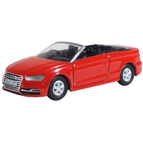 Oxford Diecast 76S3003 OO Gauge Misano Red Audi S3 Cabriolet